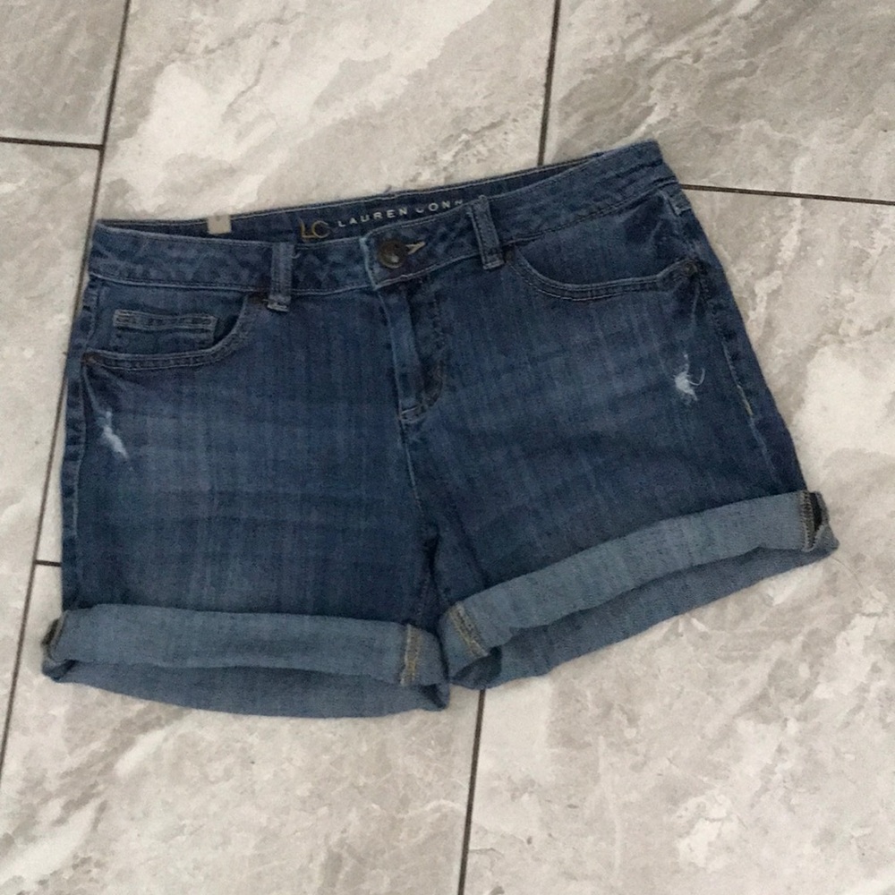 LC Lauren Conrad Women's Blue Denim Shorts | 8